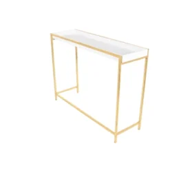 Set Of 2 Contemporary Console Tables White - Olivia & May -Lush Living Store GUEST acad6610 f300 4e5a 8aec 86da583e4a05