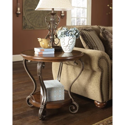 Nestor End Table Medium Brown - Signature Design By Ashley 3 Nestor End Table Medium Brown - Signature Design By Ashley