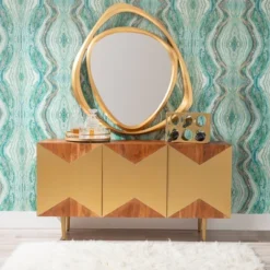 Verdeen Console Brown/Gold - Powell Company -Lush Living Store GUEST ae5cddbe 0f56 4684 ba38 aae7846884a3