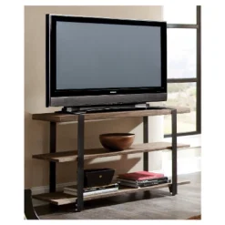 Modesto Wide TV Stand For TVs Up To 50" Brown - Alaterre Furniture