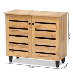 Gisela Wood 2 Door Cabinet Oak Brown/Black - Baxton Studio 17 Gisela Wood 2 Door Cabinet Oak Brown/Black - Baxton Studio -Lush Living Store GUEST af8f8c89 dccd 4bfe 8069 1ec584f443e9