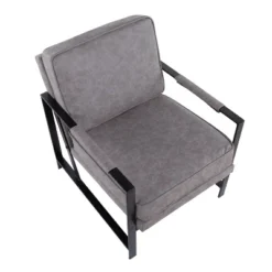 Franklin Arm Chair Leather/Steel - LumiSource -Lush Living Store GUEST afcb1eea bd7d 401b a0e8 0d52e00063e6