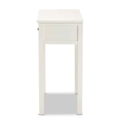 Lambert Wood 2 Drawer Console Table White - Baxton Studio -Lush Living Store GUEST b068aecf 9c92 4631 926f 62440c307b64