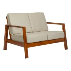 Carlyle Mid-Century Modern Loveseat Barley Tan - Handy Living -Lush Living Store GUEST b081a149 35b9 42d3 aef0 ac2443f3dcab