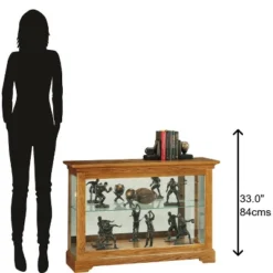 Howard Miller 680535 Howard Miller Burrows Curio Cabinet 680535 Golden Oak