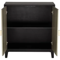 55 Downing Street Hermes 35 1/4" Wide Gray And Gold Wooden 2-Door Cabinet -Lush Living Store GUEST b0ca59f6 6790 4e69 8c2d d561d5327980