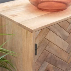 Lachlan 2 Drawer 2 Door Console Natural - Powell Company -Lush Living Store GUEST b1673189 3b21 4cf8 a73e f01a4ab0e455