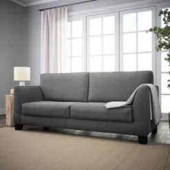 85" Holly Upholstered Flared Arm Sofa Charcoal - Brookside Home 12 85" Holly Upholstered Flared Arm Sofa Charcoal - Brookside Home -Lush Living Store GUEST b19e1ff4 83bc 4d75 9fd2 dcab2f3029c5
