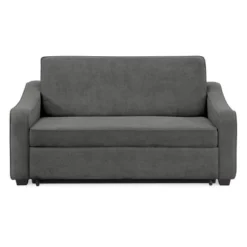 Nelson Convertible Futon Queen Sleeper Sofa Gray - Serta