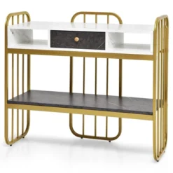 Costway Console Table With Drawer Storage Shelf Wide Tabletop Modern For Entryway -Lush Living Store GUEST b1d34c4c 0fc4 4d68 9f96 5d392880833c