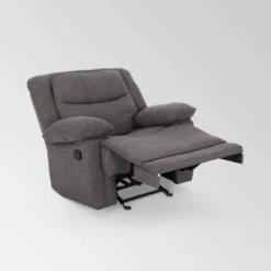 Estrada Contemporary Glider Recliner Charcoal Tweed - Christopher Knight Home -Lush Living Store GUEST b1e7a7b9 7986 4f7e 8df6 0c0e17df1565