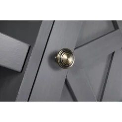 54" Farmhouse Two-Tone TV Stand For TVs Up To 65" Gray - Home Essentials -Lush Living Store GUEST b20cdf05 c33e 472e a67f 1eb951050f2e