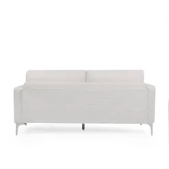 Dallin Contemporary Fabric 3 Seater Sofa Beige/Silver - Christopher Knight Home -Lush Living Store GUEST b247b9f2 61a2 4371 97ff 7b7aa0797d07