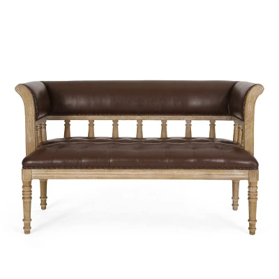 Loyning Traditional Upholstered Tufted Loveseat - Christopher Knight Home 13 Loyning Traditional Upholstered Tufted Loveseat - Christopher Knight Home - Image 11