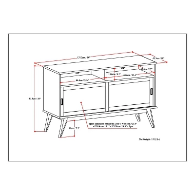 Tall Tierney Solid Hardwood Mid Century TV Stand For TVs Up To 60" Dark Brown - WyndenHall 11 Tall Tierney Solid Hardwood Mid Century TV Stand For TVs Up To 60" Dark Brown - WyndenHall - Image 9