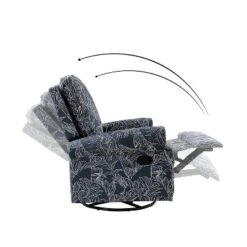 Set Of 2 Pablo Traditional-normal Manual Swivel Glider Recliner With Nailhead Trims For Living Room | KARAT HOME -Lush Living Store GUEST b26c2f57 c950 4323 b129 2ea04fdfa469