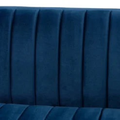 Aveline Velvet Upholstered Finished Sofa Navy Blue/Gold - Baxton Studio -Lush Living Store GUEST b2cb7ea5 a67d 4514 bee5 1185220d0cb6