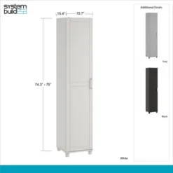 16" Welby Utility Storage Cabinet White - Room & Joy -Lush Living Store GUEST b2eaaab8 65fc 4d6a 917a ae9fd421ef84