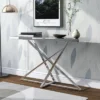 Drubeck Mirrored Rectangle Sofa Table Chrome - HOMES: Inside + Out 1 Drubeck Mirrored Rectangle Sofa Table Chrome - HOMES: Inside + Out -Lush Living Store GUEST b307fd1a 09d4 4740 a03c d51637f33f65