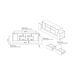 Lums TV Stand For TVs Up To 80" Cement/Reclaimed Oak - MiBasics -Lush Living Store GUEST b380db29 682a 498e a72f 09a994459a7e