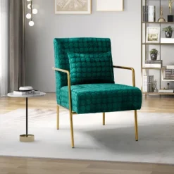 Javier Upholstered Armchair With Metal Legs And Lumbar Pillow For Living Room | ARTFUL LIVING DESIGN 27 Javier Upholstered Armchair With Metal Legs And Lumbar Pillow For Living Room | ARTFUL LIVING DESIGN -Lush Living Store GUEST b50c2c74 932d 41ad 89e7 b2c4c5d7318e