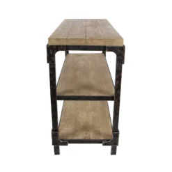 Rustic 3 Tier Console Table Brown - Olivia & May 7 Rustic 3 Tier Console Table Brown - Olivia & May -Lush Living Store GUEST b5133f3a e364 41ad 8ea0 c509804c9f51