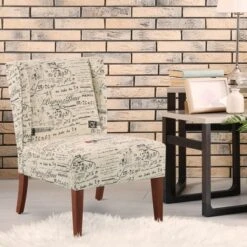 HomCom Upholstered Armless Accent Chair Leisure Side Chair With Wingback Design -Lush Living Store GUEST b513af32 c606 443c 91ff 9a7018d69fe1
