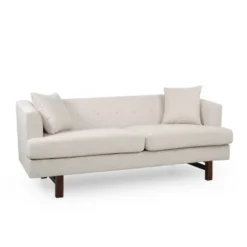 Mableton Mid-Century Modern Upholstered 3 Seater Sofa - Christopher Knight Home -Lush Living Store GUEST b52e1b44 1b0f 470d a7a4 a71963e03d0e