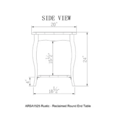 Round End Table Driftwood Brown - Alaterre Furniture -Lush Living Store GUEST b5392000 b845 4986 bff4 aa79c9d84692