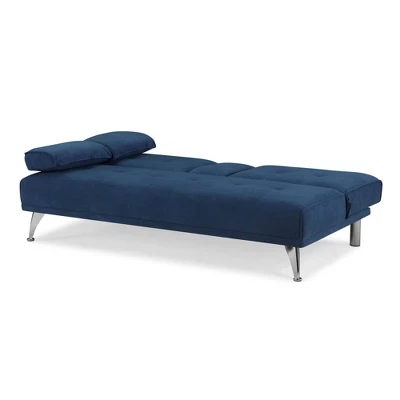 Miley Convertible Futon Sectional Sofa Navy Blue - Serta 6 Miley Convertible Futon Sectional Sofa Navy Blue - Serta - Image 4