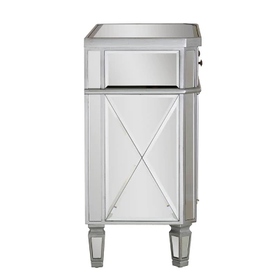 Sasha Mirrored 1Drawer 2Door Console - Powell Company 6 Sasha Mirrored 1Drawer 2Door Console - Powell Company - Image 4