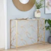 Contemporary Metal Console Table Gold - Olivia & May -Lush Living Store GUEST b581e7c3 efcf 4262 8b03 e9c4a92fc281