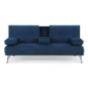 Miley Convertible Futon Sectional Sofa Navy Blue - Serta -Lush Living Store GUEST b58323ff c9cb 4526 8c5a 1eb2cecb0613