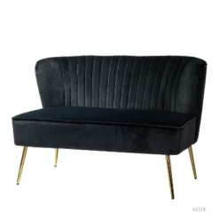 Velvet Nicolas Loveseat Sofa | Karat Home -Lush Living Store GUEST b62218a9 5e28 4215 8b37 5e50cb00cd7e