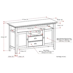 54" Mansfield Solid Wood TV Media Stand - Wyndenhall 19 54" Mansfield Solid Wood TV Media Stand - Wyndenhall -Lush Living Store GUEST b674c558 a182 458f b47a 433e77d1a461