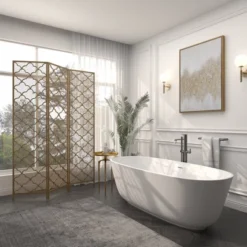 Modern Metal Filigree Room Divider Screen Gold - Olivia & May -Lush Living Store GUEST b67d6702 5ebc 4704 abe0 7f5cdaa2719e