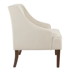 Classic Solid Swoop Arm Accent Chair - Homepop -Lush Living Store GUEST b6c8b20d 51d3 4591 9e3b 234d5bd8e619