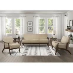 Carlson Velvet Upholstered Loveseat In Light Brown And Dark Walnut - Lexicon 10 Carlson Velvet Upholstered Loveseat In Light Brown And Dark Walnut - Lexicon -Lush Living Store GUEST b7664e40 283c 4178 9c13 57b70acf7bff