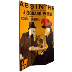 6" Double Sided Absinthe Canvas Room Divider Yellow/Black - Oriental Furniture 9 6" Double Sided Absinthe Canvas Room Divider Yellow/Black - Oriental Furniture -Lush Living Store GUEST b790ff48 8eec 490b 80b3 951784679eb3