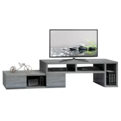 Adjustable TV Stand For TVs Up To 65" Console Gray - Techni Mobili -Lush Living Store GUEST b7a90ac6 8ff7 4805 aed5 e021175e8ef3