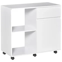 HOMCOM Filing Cabinet/Printer Stand With Open Storage Shelves, For Home Or Office Use, Including An Easy Drawer -Lush Living Store GUEST b8026186 5533 4d2f b144 f27ac4ce3707