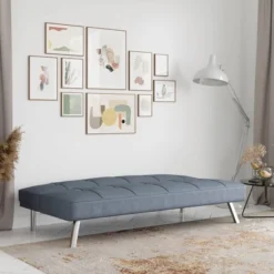 Colette Convertible Futon Sofa Bed Light Gray - Serta -Lush Living Store GUEST b804be62 f008 4b36 b1ac 471daa128bee