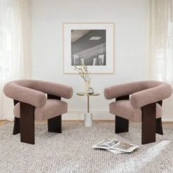 Bella Swivel Barrel Chair,2 Size Soft Touch Upholstered White Teddy Swivel Chair, Armrest 360° Swivel Nursery Chair-Maison Boucle -Lush Living Store GUEST b87856ba 9a01 4311 81f3 c33cd4324931