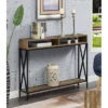 Tucson Deluxe Console Table With Shelf Weathered Barnwood/Black - Breighton Home -Lush Living Store GUEST b87d0a05 82ba 4a21 9ef0 f0b40ecce92e