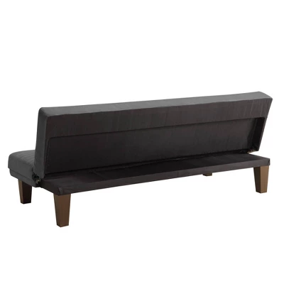 Delia Convertible Futon Sofa Microfiber - Room & Joy 8 Delia Convertible Futon Sofa Microfiber - Room & Joy - Image 6
