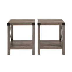 Set Of 2 Sophie Rustic Farmhouse X Frame Side Tables - Saracina Home 21 Set Of 2 Sophie Rustic Farmhouse X Frame Side Tables - Saracina Home -Lush Living Store GUEST ba192e9c bdb3 4fbc b015 1e016932d4a2