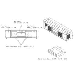 Garda Multi Storage Tv Stand For Tvs Up To 70" - HOMES: Inside + Out 15 Garda Multi Storage Tv Stand For Tvs Up To 70" - HOMES: Inside + Out -Lush Living Store GUEST ba4e2a9c b349 4891 9f9c cc105cf204e6