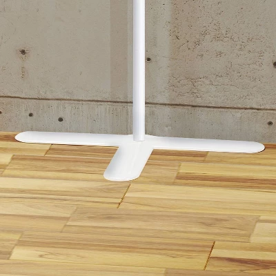 RoomDividersNow End2End Portable Alloy Steel Freestanding Stand, White 6 RoomDividersNow End2End Portable Alloy Steel Freestanding Stand, White - Image 4