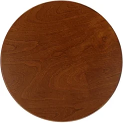 Aberta 18" Wide Walnut 1-Shelf Side Table