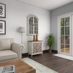 Natural Wood Cabinet With Trellis Doors Light Brown - Olivia & May -Lush Living Store GUEST bafd4ff3 f604 4306 8d0d d73b6c8b80a3